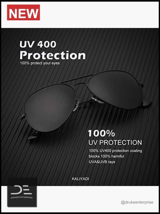 Classic Aviator Sunglasses with Polarized UV Blocking Lenses main image 4